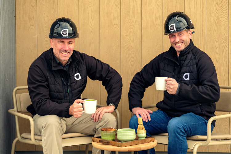 Job done early, time for a cuppa. Image courtesy of Colin Boulter, Neilson Reeves Photography