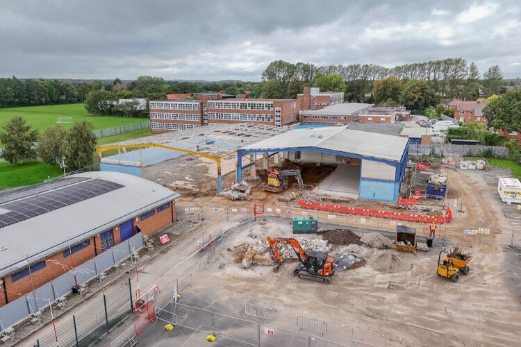 Demolition of the old leisure centre was recently completed