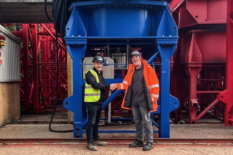 Gary Mayo and Wolff's Dave Holder shake on the deal