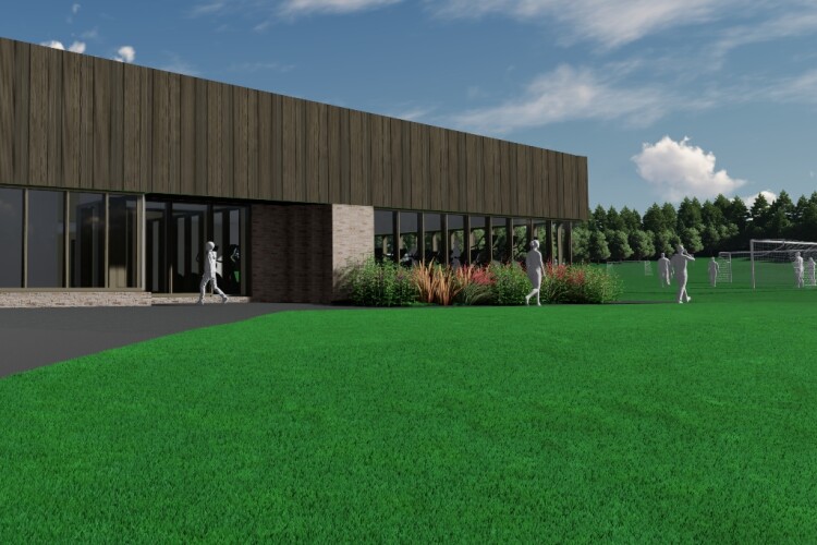 CGI of the planned sports centre at Wilsons Playing Fields in Clayton-le-moors