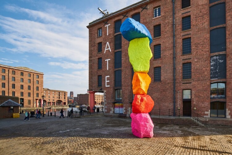 The Tate Liverpool art gallery, as it is now, and as it will be (below) 