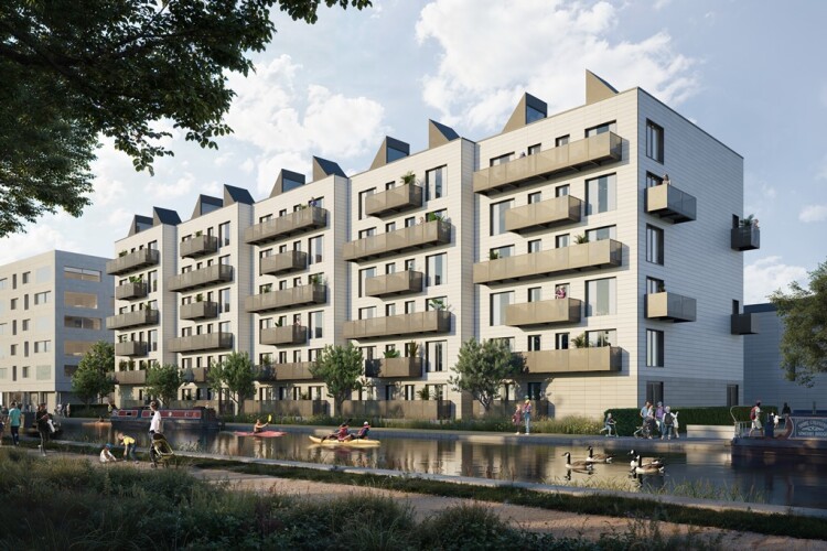 Caddick will build a block of flats in Birmingham's Icknield Port Loop, surrounded by canals