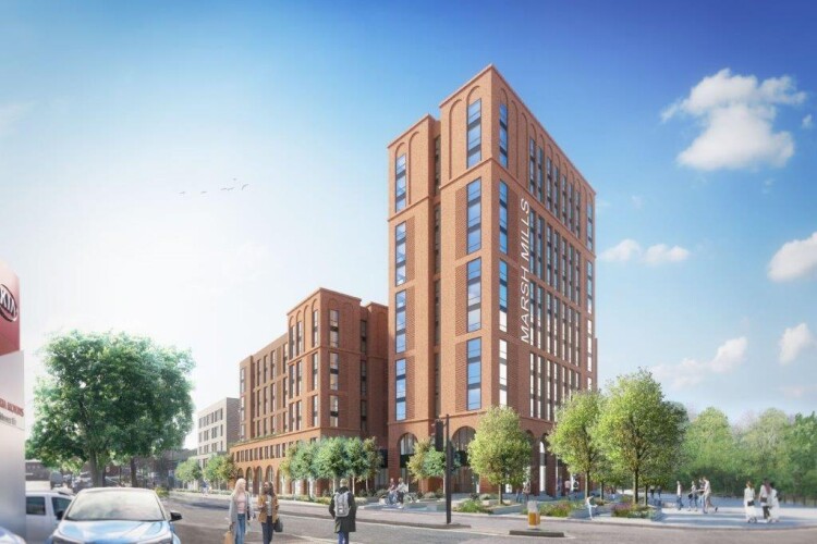 CGI of completed building