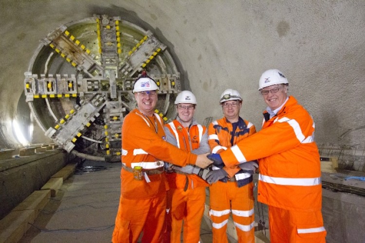 Pictured left to right are Dragados Sisk&rsquo;s Graham Welsh, BBMV&rsquo;s Peter Walsh, Dragados Sisk&rsquo;s Paul Sperring and BBMV&rsquo;s Nigel Russell