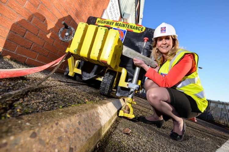 D-Drill managing director Julie White and the Cyclpath in action