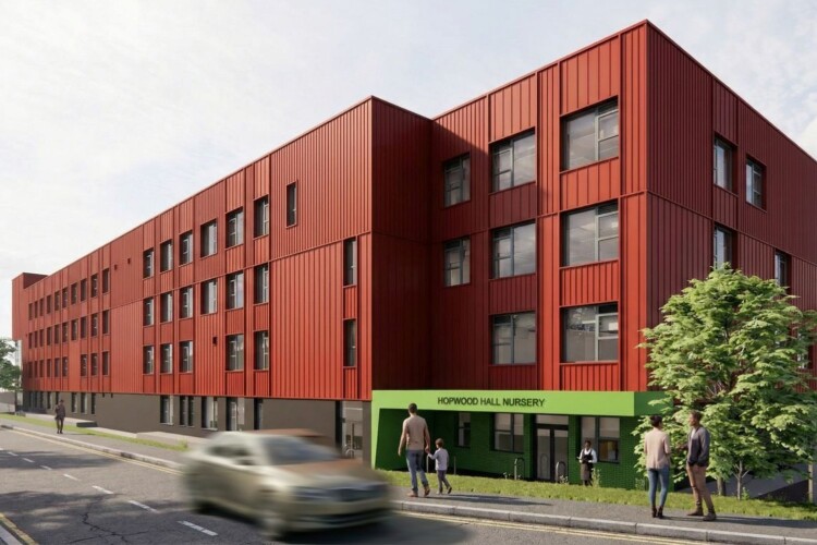 CGI of the new Hopwood Hall College building coming to Rochdale