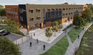 Artist's impression of Castle Mead Academy in Leicester