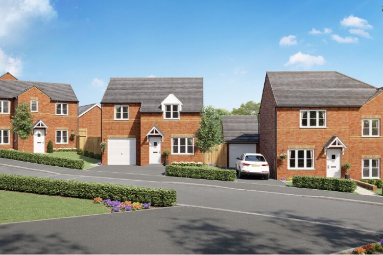 CGI of the development planned for Crown Farm Way in Mansfield