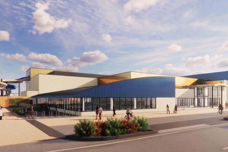 CGI of the new Marina leisure centre