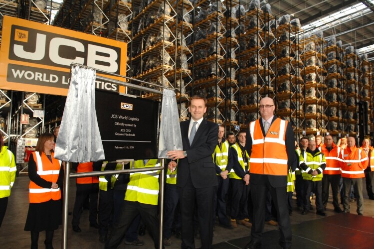 The opening of JCB World Logistics in Tunstall 10 years ago