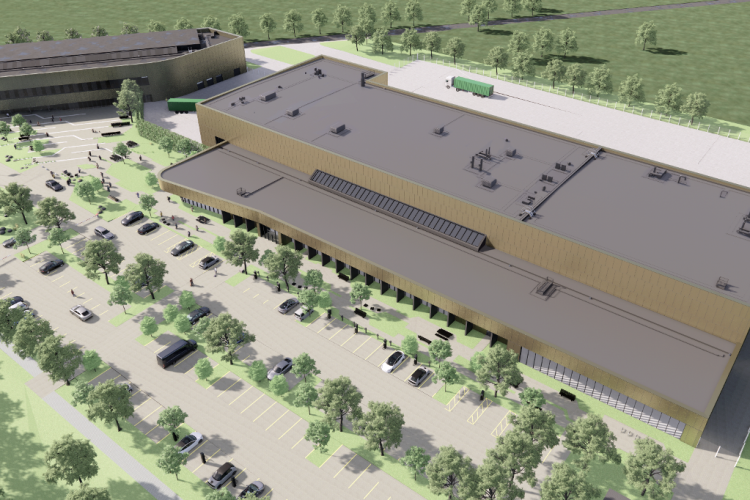 CGI of the Moderna Innovation & Technology Centre at Harwell
