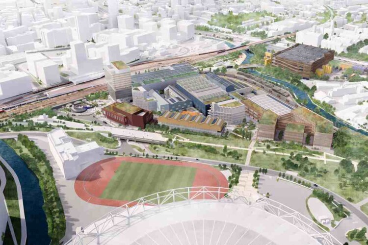 Artist's impression of the masterplan
