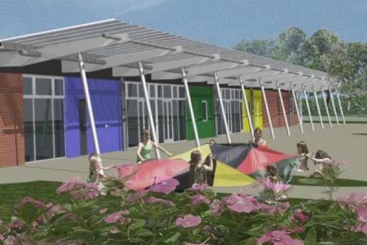 Artist's impression of the new Fordbridge primary (and below)