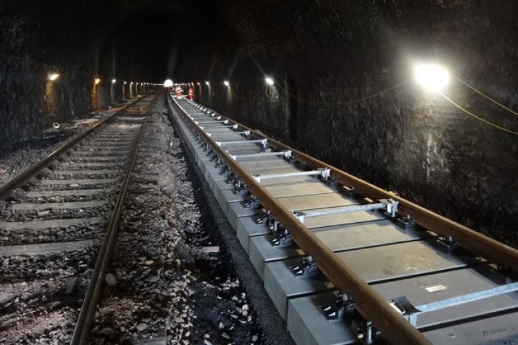 Slabtrack has been piloted in Asfordby Tunnel near Melton Mowbray 