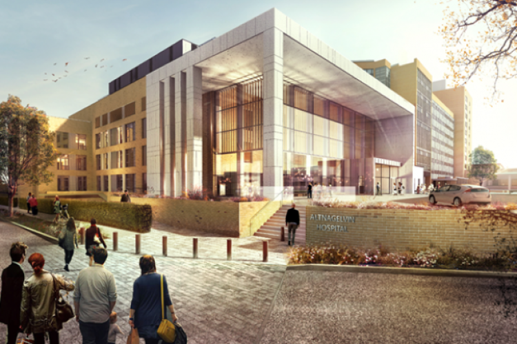 Artists impression of the Altnagelvin Hospital extension