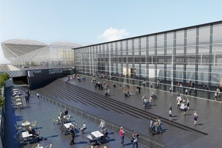 The new building is styled to complement the existing terminal, designed by Norman Foster more than 25 years ago. 