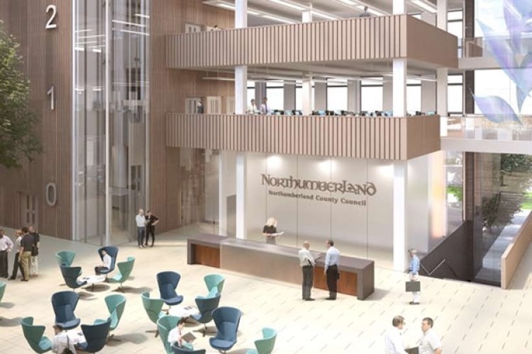 CGI of the new county council HQ