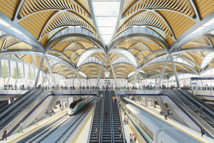 HS2 Euston Station, as designed by Grimshaw and Arup