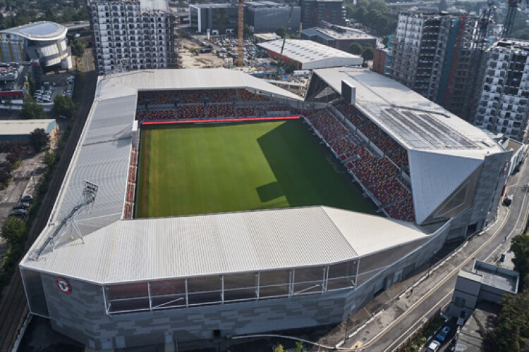 Brentford Community Stadium was handed over by Buckingham Group Contracting to Brentford FC for their promotion winning 2020 21 season