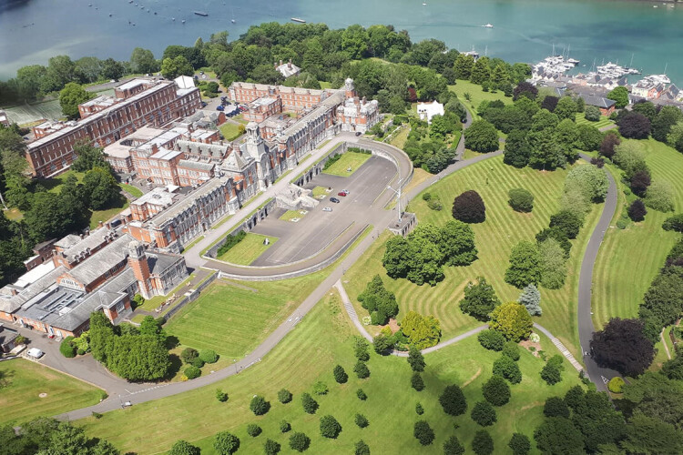 Britannia Royal Naval College in Dartmouth