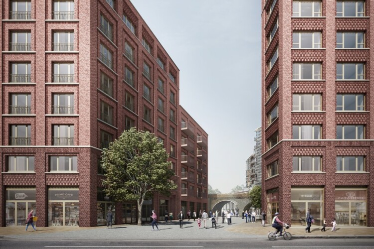 CGI of the Macfarlane Place flats that are set to be built on the site of the old car park