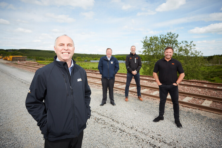 Left to right are ARQ operations director Vinny O&rsquo;Holloran, AmcoGiffen managing director John Booth, REL managing director Scott Kernachan and QTS managing director Alan McLeish 