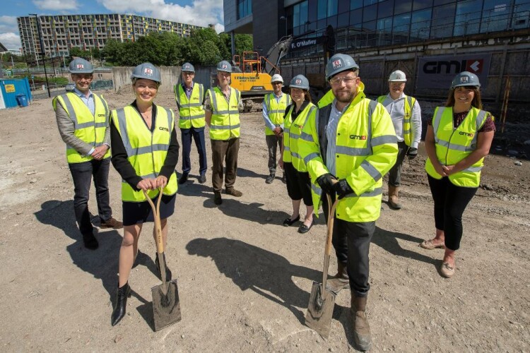 Representatives from the project team along with local dignitaries met on site to mark the official ground-breaking on 11th June 2021