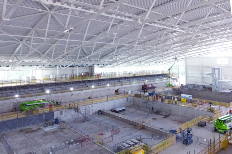 The Sandwell Aquatics Centre is coming along nicely