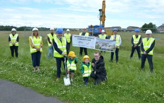Photo call for turf cutting