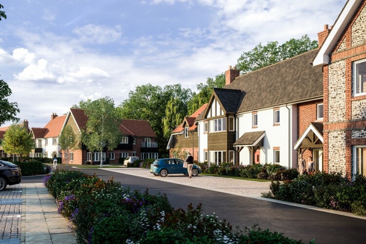 CGI of Inspired Villages' oldies' estate to be built in Sonning Common