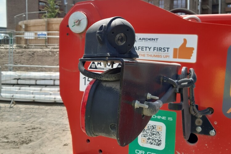 Safety Shield proximity warning system on an Ardent telehandler