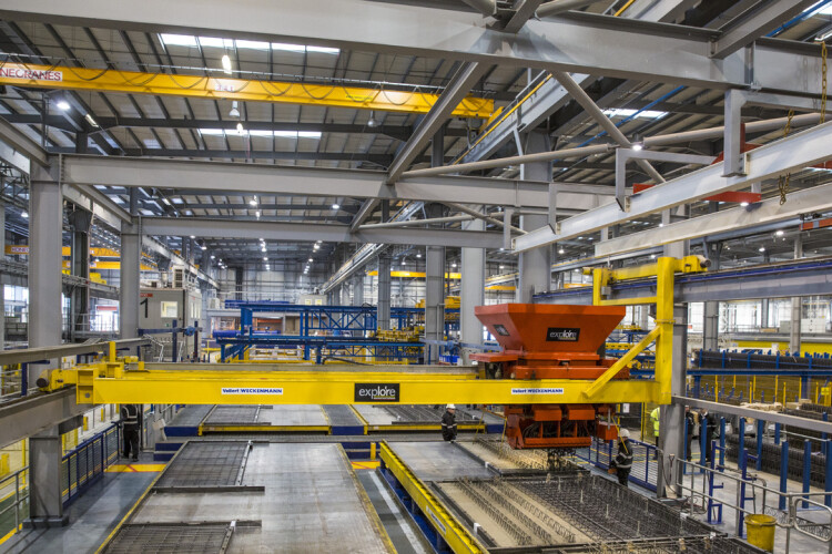 Laing O'Rourke precast plant in Steetley, Nottinghamshire 