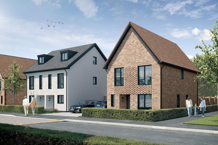 Artist's impression of Forge New Homes housing