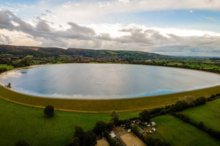 Cheddar Reservoir &ndash; one of the assets that will be monitored using DAMSAT