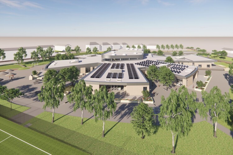 CGI of the campus