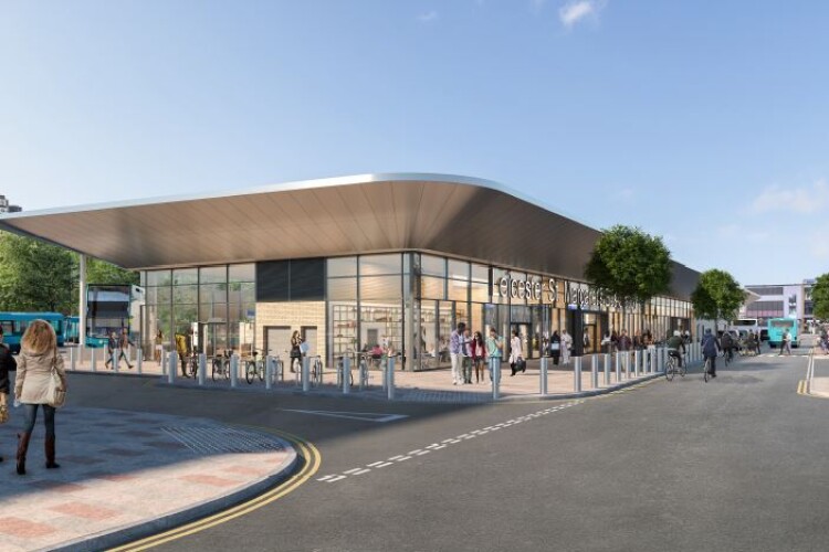 Artist's impression of the new bus station