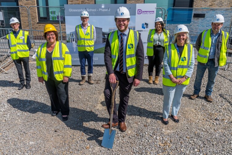 Photo call for the ground breaking ceremony