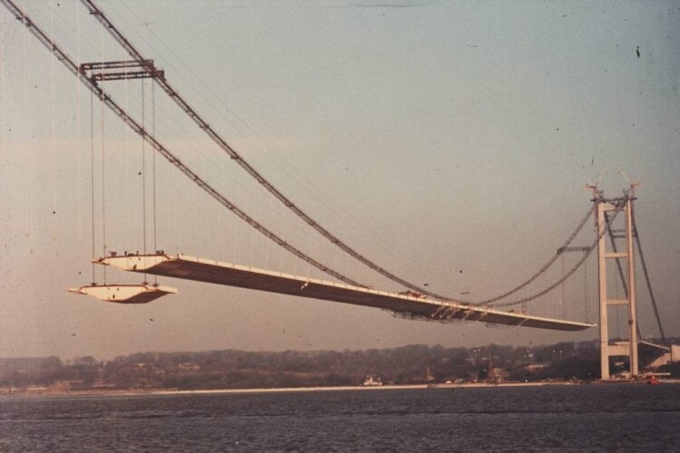Cleveland Bridge helped build the Humber Bridge 40 years ago