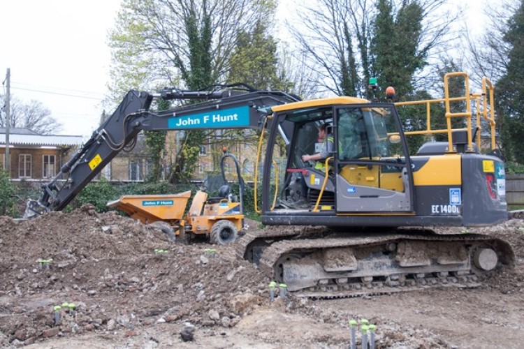 One of John F Hunt's new Volvo EC140Ds