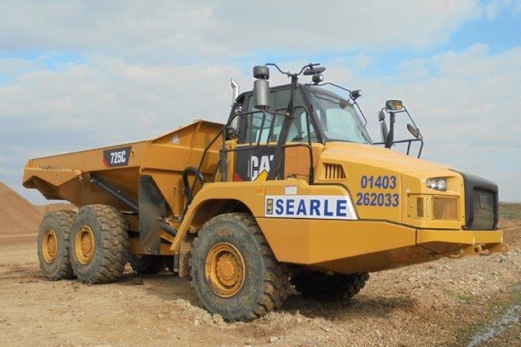 One of the new Cat 725C articulated trucks 