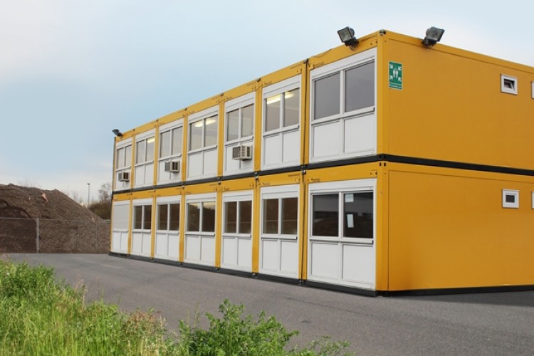 A two-storey ELA facility in Derby accommodates a logistics centre's construction site employees