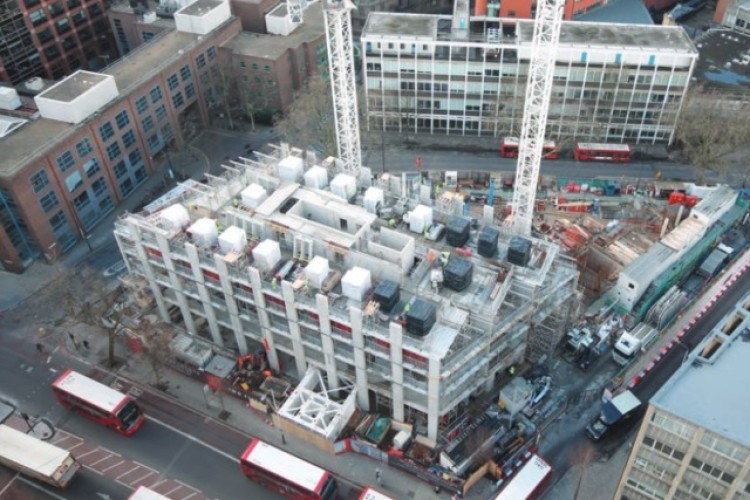 The Two Fifty One building as it is now and, below, as it will look when finished, according to an artist's impression