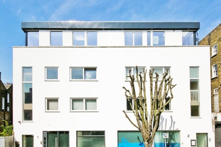 A building in Camden that Apex Airspace extended upwards by putting modular units on the roof