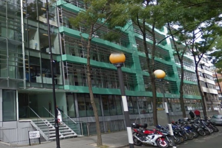 Fitzroy Street as seen on Google Streetview