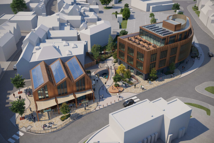 Plans for Bromsgrove's former Market Hall site
