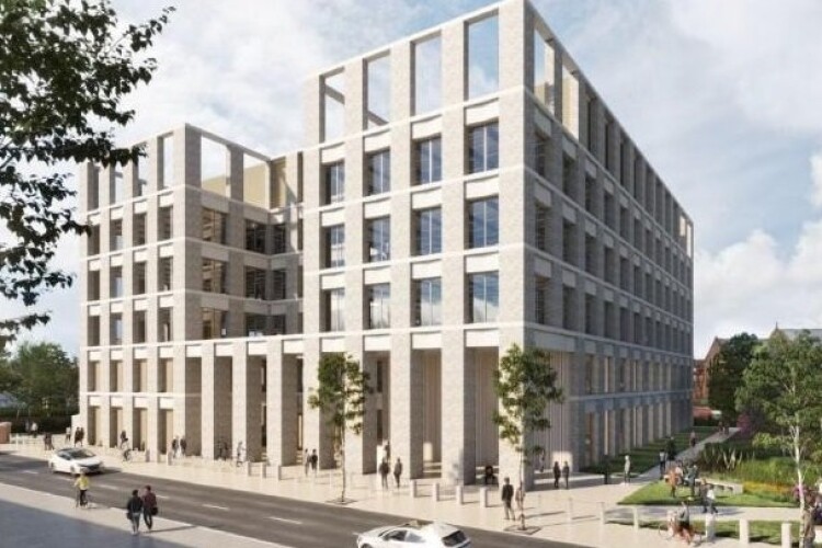 CGI of the planned new government complex