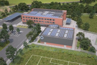 CGI of the completed Star Radcliffe Academy 