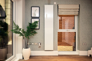 The houses are fully-furnished and capable of being inhabited. This is the inside of Saint-Gobain&rsquo;s eHome2