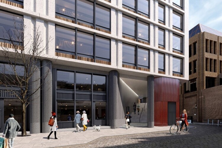 A new glass reinforced concrete (GRC) façade will replace the original 1980s brick