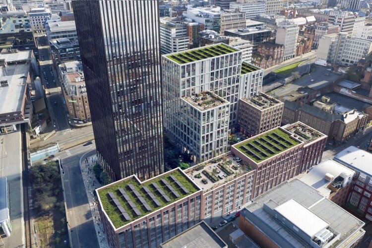 CGI of Moda Living's Great Charles Street development, being built by Sisk